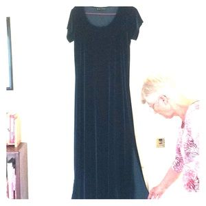 Dark green velvet evening dress, worn once